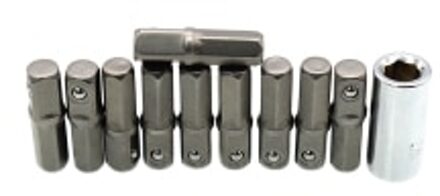 10 Packs Adapter Converter Reducer Air Impact Set Impact Socket Adapter 1/4     "Vierkante Drive Tot 1/4    " hex"