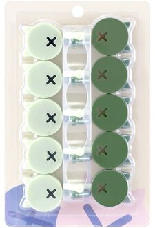 10 packs free punch small hooks strong key wall sticky hooks cute cartoon hooks groen