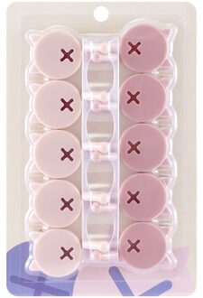 10 packs free punch small hooks strong key wall sticky hooks cute cartoon hooks roze