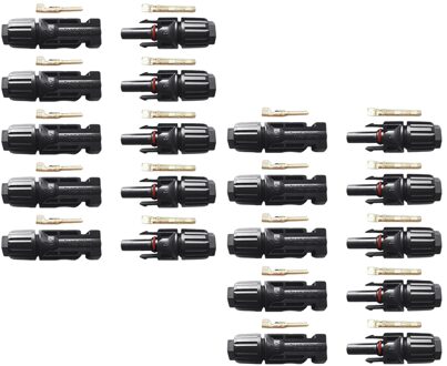 10 Pairs Connector Solar Connector Zonnepaneel Connectors Mannelijke & Vrouwelijke IP67 Tuv 1000Vdc Ul 600Vdc