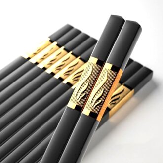10 Pairs Hoge Temperatuur Eetstokjes Draagbare Chop Stick Herbruikbare Voedsel Sticks Voor Sushi Antislip Eetstokjes Keuken Servies 03