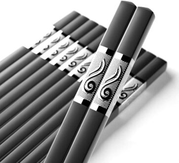 10 Pairs Hoge Temperatuur Eetstokjes Draagbare Chop Stick Herbruikbare Voedsel Sticks Voor Sushi Antislip Eetstokjes Keuken Servies 05