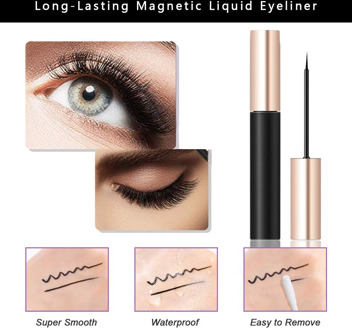 10 pairs of magnetic eyelash CILIA convenient and efficient use of mink hair hand-made magnetic eyelashes Tweezers eyeliner