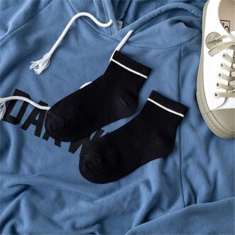 10 Pairs Sokken Vrouwelijke Comfortabele Katoenen Sokjes Wit Zwart Ademend Sport Sokken Effen Kleur Vrouwen Boot Sokken