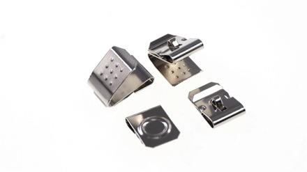 10 Pairs Spring Steel Nickel Plated A AA CR2 CR123A Snap-On Leaf Spring Battery Contact Battery Clip Male Female Power Charge