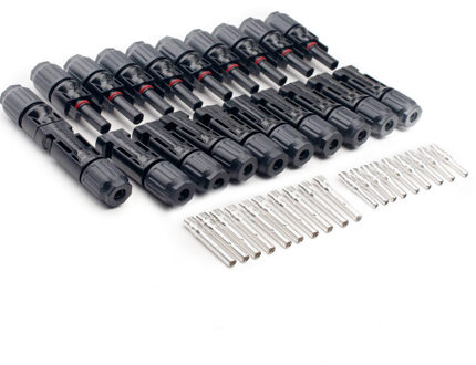 10 Paren/partij Solar Mannelijke En Vrouwelijke Solar Connectors 1000V 30A Solar Pv Terminals Connector Voor 2.5/4/6mm2 Pv Kabel Sluit