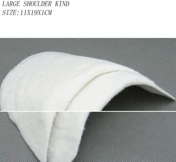 10 Paren/partij Wit Needling Katoen Schoudervullingen Gleed Watten Pads Voor Jas Pak Schouder Voering Naaien Diy Accessories2187 11X19X1cm groot