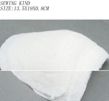 10 Paren/partij Wit Needling Katoen Schoudervullingen Gleed Watten Pads Voor Jas Pak Schouder Voering Naaien Diy Accessories2187 13.5X19X0.8cm