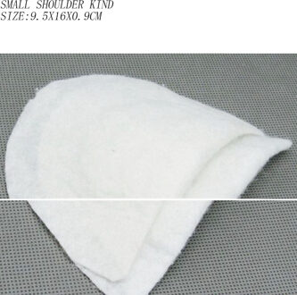 10 Paren/partij Wit Needling Katoen Schoudervullingen Gleed Watten Pads Voor Jas Pak Schouder Voering Naaien Diy Accessories2187 9.5X16X0.9cm klein