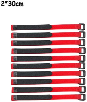 10 Pc 2*50Cm Herbruikbare Bevestiging Bike Tie Nylon Klittenband Duurzaam Multil Purpose Zelfklevende Riem Kabelbinders Type2 A1