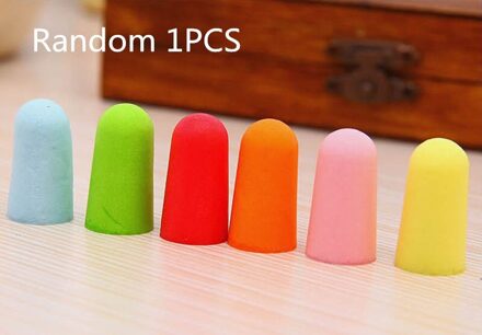 10 Pcs/1 Pcs Reductie Anti-geluid Gehoorbescherming Oordoppen Soft Conische Foam Oordoppen Voor Reizen sleep Rest Preventie Noise 1stk willekeurig