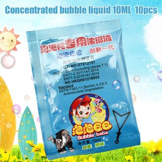 10 Pcs 10Ml Bubble Vloeibare Zeep Bellenvloeistof Bubble Speelgoed Regenereeroplossing Lbv