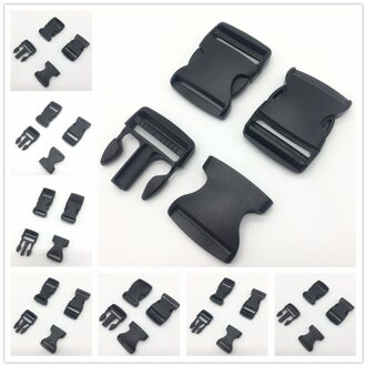 10 Pcs (15mm ~ 50mm Breed) side Release Gesp Gebogen Parachute Paracord Armband DIY Halsband Strap Webbing Outdoor Kamp 25mm