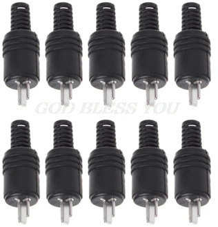 10 Pcs 2 Pin DIN Speaker Plug 2-Pin Plug Hifi Loudspeaker Cable Solder Connector wire plug New Drop Shipping