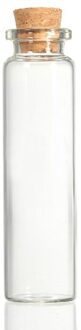 10 Pcs 20Ml Mini Helder Wishing Fles Bericht Glazen Flesje Met Kurk Home Decor