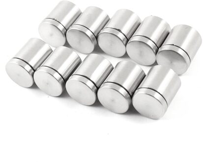 10 Pcs 25Mm X 30Mm Rvs Frameless Standoff Klem Voor Glas