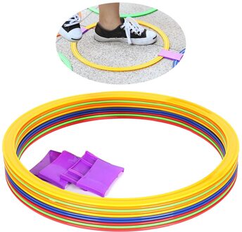 10 Pcs 28Cm/38Cm Snelheid Agilit Ringen Pe Gevoelige Sport Voetbal Training Apparatuur Tempo Lap Voetbal Bal training Accessoires