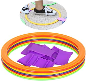 10 Pcs 28Cm/38Cm Snelheid Agilit Ringen Pe Gevoelige Sport Voetbal Training Apparatuur Tempo Lap Voetbal Bal training Accessoires