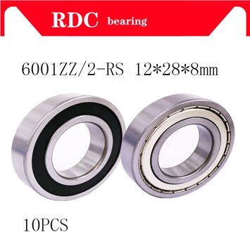 10 pcs 6001ZZ 6001 2RS 6001RS 6001Z 6001 diepgroefkogellager 12x28x8mm 6001rs lager 6001 lager ABEC-5 6001 2RS / ABEC 5