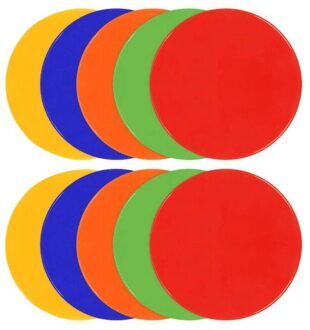 10 Pcs 9 Inch Non Slip Rubber Floor Dots Agility Markers Platte Kegels Voor Voetbal Sport Speed Agility Training