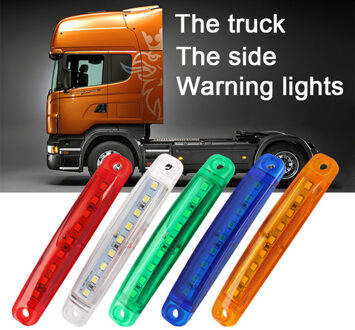 10 Pcs 9 Led Verzegelde Zijmarkeringslichten Klaring Licht Voor Truck Trailer Vrachtwagen Bus 12V