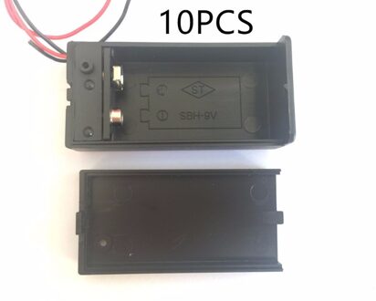 10 PCS 9 V Batterij Houder Box Case met Wire Lead AAN/UIT Schakelaar Cover Case