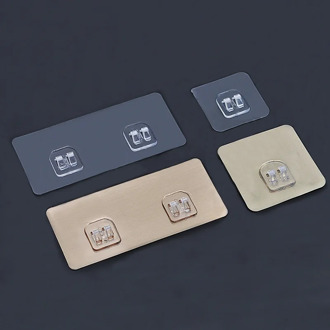 10 pcs Adhesive Hooks Wall Mounted Rack Hook Patch Accessories for Home Bathroom Kitchen Storage Shelves