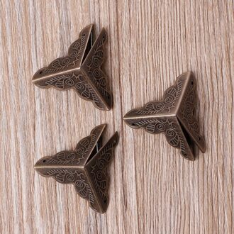 10 Pcs Antieke Sieraden Doos Hoek Voet Houten Case Hoek Protector Brons Tone