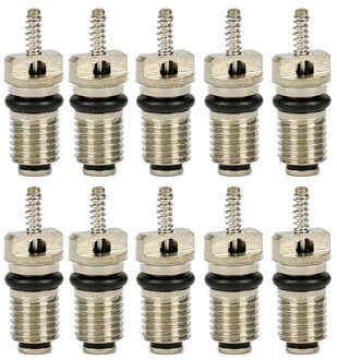 10 Pcs Auto Airconditioning Tepel R-134a, Ventiel Ac R-134a, Auto Airconditioning Tepel Goud zwart 10stk