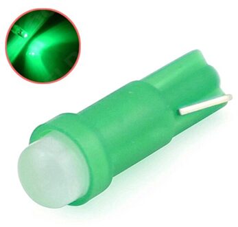 10 Pcs auto LED lamp T5 1SMD Auto Cob LED instrument indicator bulb auto-interieur light Auto kap licht plastic lampenkap Groen