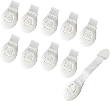 10 Pcs Baby Veiligheidsslot Ladeblokkering Multifunctionele Bescherming Kindje Koelkast Lock Kinderen Lange Kast Deurslot Leshp