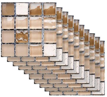 10 Pcs Badkamer Keuken Muurstickers Home Muur 3d Tegel Sticker Decoraties Voor Thuis Leveringen Decor Voor Thuis Sticker Op de Muur Grijs