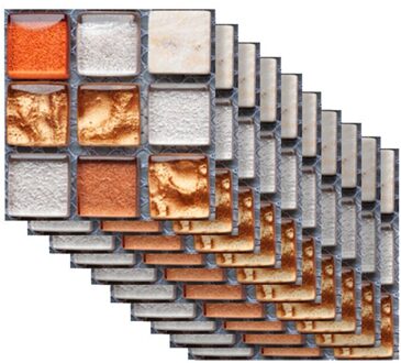 10 Pcs Badkamer Keuken Muurstickers Home Muur 3d Tegel Sticker Decoraties Voor Thuis Leveringen Decor Voor Thuis Sticker Op de Muur zwart