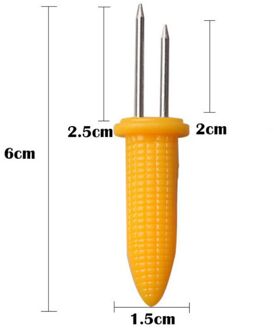 10 pcs BBQ Maïs Houders Vork Multifunctionele Rvs Barbecue Corn Gereedschap Party Keuken Barbecue Benodigdheden Voedsel Vork