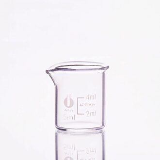 10 pcs Beker in lage vorm, Capaciteit 5 ml, Laboratorium beker