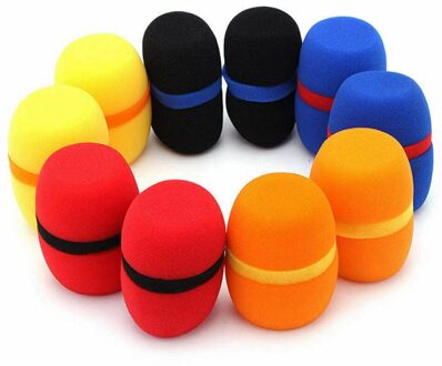 10 Pcs Beschermende Studio Cap Stofdicht Ktv Vervanging Handheld Verdikte Voorruit Zachte Spons Foam Headset Microfoon Cover