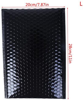 10 Pcs Black Aluminiumfolie Mailers Envelop Waterdichte Verpakking Envelop Gewatteerde Zakken Bubble Mailer 20X28