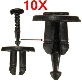 10 Pcs Bumper Fastener Trim Clip Klinknagels Voor Renault Clio Laguna Megane Espace