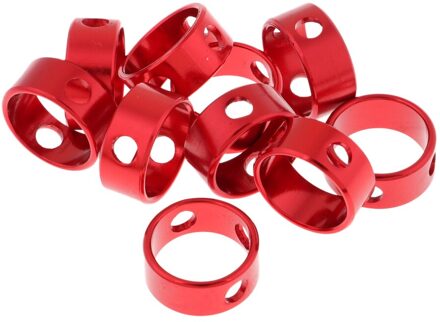 10 Pcs Camping Tent Touw Spanner Sluiting Gesp Haak 3 Gaten Beentje Ring Winddicht Guyline Richter Voor Anwing Luifel Tarp Rood