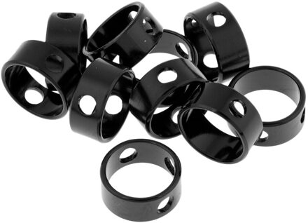 10 Pcs Camping Tent Touw Spanner Sluiting Gesp Haak 3 Gaten Beentje Ring Winddicht Guyline Richter Voor Anwing Luifel Tarp zwart