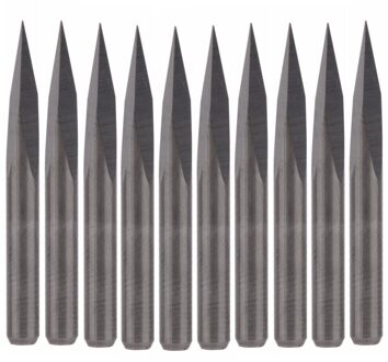 10 Pcs Carbide Staal 20 Graden Router Piramide Graveren Bits voor CNC Machines 0.1mm