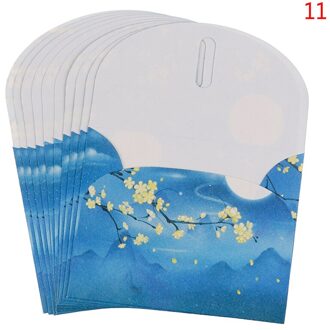 10 Pcs Chinese Vintage Stijl Bloemen Papier Envelop Voor Brief Briefpapier Postkaarten Card N11