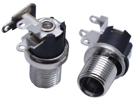 10 Pcs DC025M Dc Vrouwelijke Power Haakse/Rechte 5.5x2.5Mm/5.5X2.1Mm Socket Plug rechtsaf Angle / 5.5 2.5