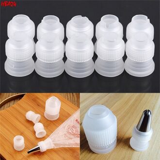 10 Pcs Decoreren Converter Koppeling Adapter Icing Piping Nozzle Bag Cake Bloem Pastry Decoratie Tool