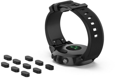 10 Pcs Dust Plug Voor Garmin Fenix6 Pro/Venu/Fenix5x/Vivoactive3 Smart Horloge Poort Opladen 10 stk zwart