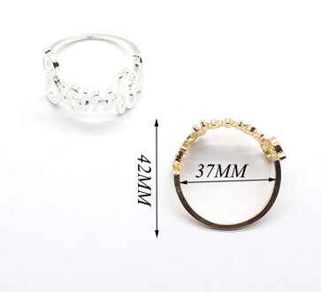 10/Pcs Engels Brief Bismillah Servetring Hotel Restaurant Familie Tafelblad Ornamenten Spot mengen