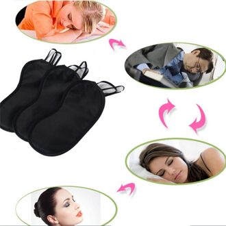 10 Pcs Eye Mask Cover Schaduw Blindfold Nacht Slapen Zwart