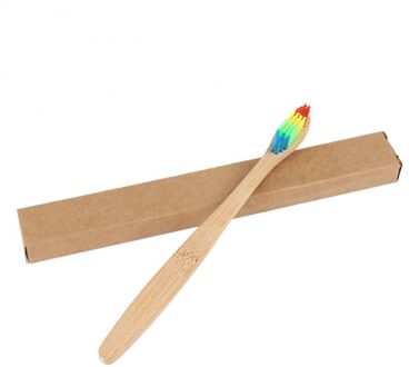 10 Pcs Familie Pak Tandenborstel Fiber Zachte Bamboe Houtskool Volwassen Diepe Schoon Zorg Tandvlees Fijn Haar Thuis Unisex Gezonde Tanden borstels 1 reeks