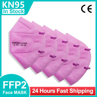 10 PCS FFP2 Pink Mask KN95 MascarillasSafety Dust Respirator Mask Face Mouth Protective Masks 95% Filtration Kn95 Mask Reuseable