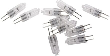 10 Pcs, G4 Halogeen Lamp 12V 35W Pin Lamp Warm Wit